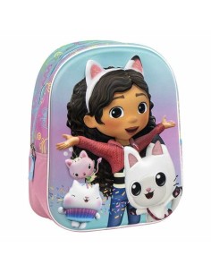 Cartable 3D Gabby's Dollhouse Rose 25,0 x 31,0 x 10,0 cm