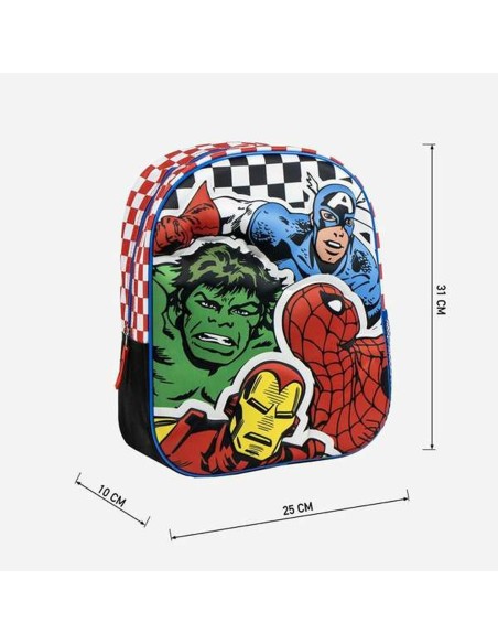 Cartable 3D The Avengers Noir 25,0 x 31,0 x 10,0 cm