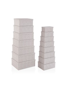 Set de boîtes décoratives Versa Serpentine Carton (15 Pièces)