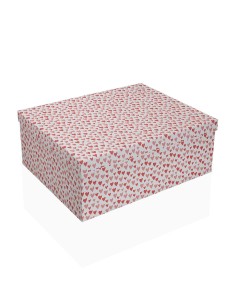 Set de boîtes décoratives Versa Amore Rouge Carton Coeurs (15 Pièces) 2