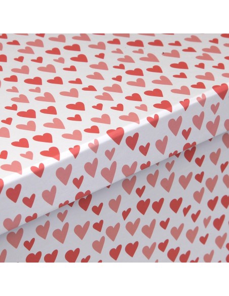 Set de boîtes décoratives Versa Amore Rouge Carton Coeurs (15 Pièces)