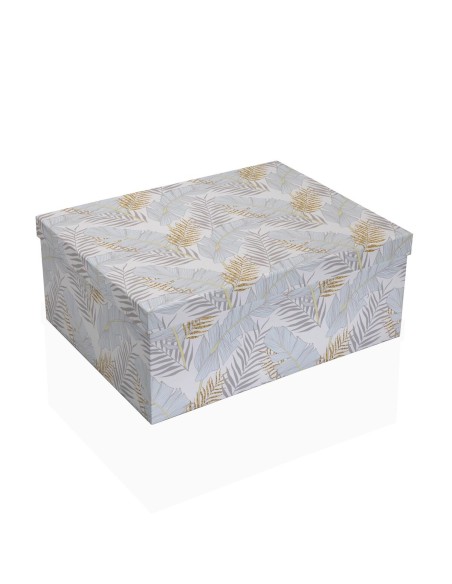 Set de boîtes décoratives Versa Carton Plumes (15 Pièces)
