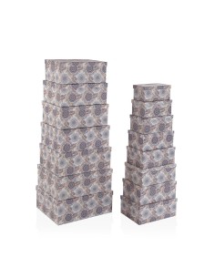 Set de boîtes décoratives Versa Carton (15 Pièces)