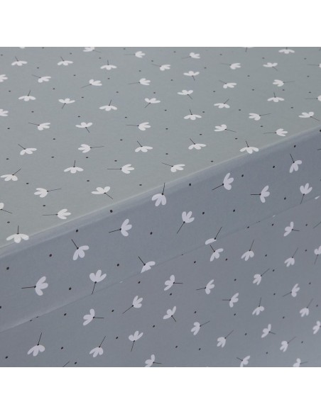 Set de boîtes décoratives Versa Gris Carton Fleurs (15 Pièces)