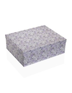 Set de boîtes décoratives Versa Carton Lavande (15 Pièces) 2