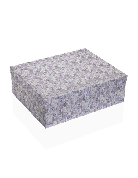 Set de boîtes décoratives Versa Carton Lavande (15 Pièces)