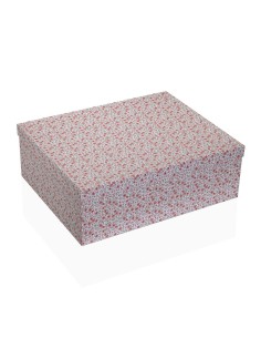Set de boîtes décoratives Versa Rouge Carton Roses (15 Pièces) 2