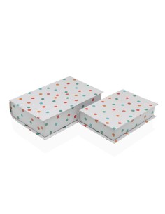 Boîte Décorative Versa Toile Bois MDF Livre