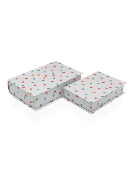 Boîte Décorative Versa Toile Bois MDF Livre