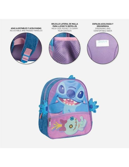 Cartable Stitch Bleu