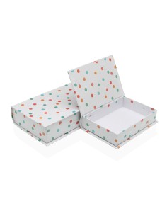 Boîte Décorative Versa Toile Bois MDF Livre 2