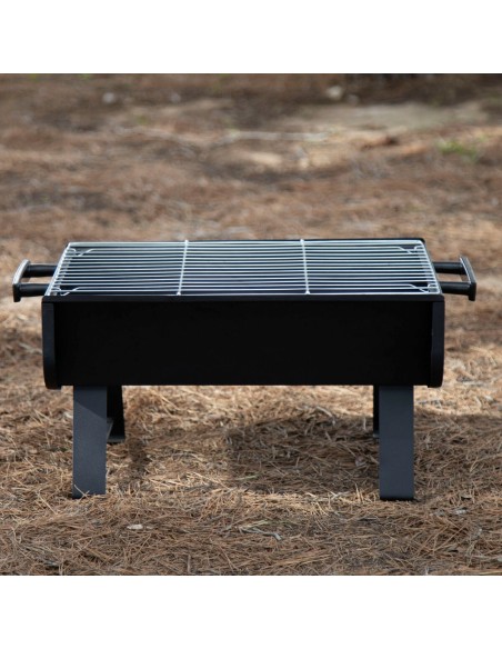 Barbecue Portable Aktive Acier 45 x 25 x 30 cm Noir (2 Unités)