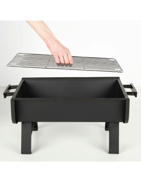 Barbecue Portable Aktive Acier 45 x 25 x 30 cm Noir (2 Unités)