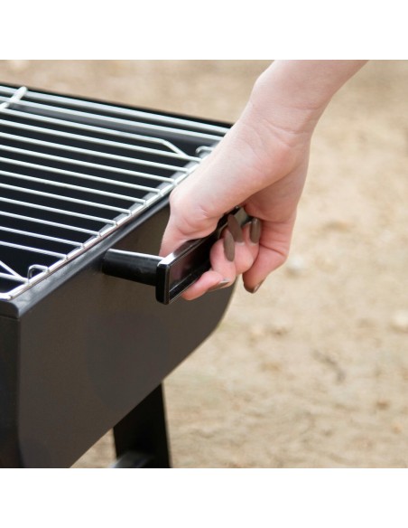 Barbecue Portable Aktive Acier 45 x 25 x 30 cm Noir (2 Unités)