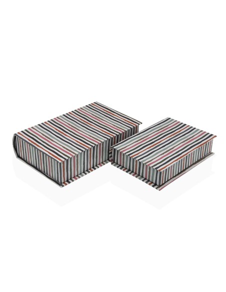 Boîte Décorative Versa Toile Bois MDF Livre