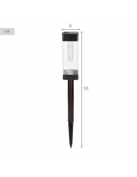 Lampe solaire Aktive 6 x 55 x 6 cm (4 Unités)