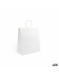 Sac en papier Algon Blanc 26 x 14 x 31 cm 3 Pièces (24 Unités)