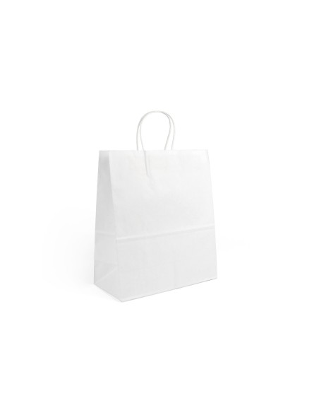 Sac en papier Algon Blanc 26 x 14 x 31 cm 3 Pièces (24 Unités)