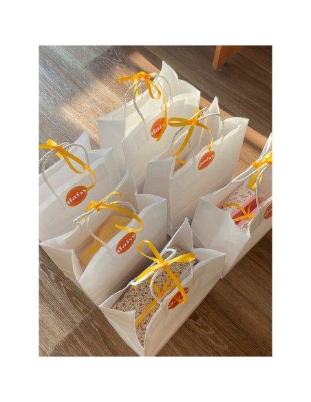 Sac en papier Algon Blanc 26 x 14 x 31 cm 3 Pièces (24 Unités)
