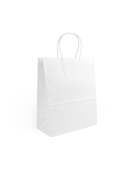 Sac en papier Algon Blanc 32 x 12 x 40 cm 3 Pièces (24 Unités)