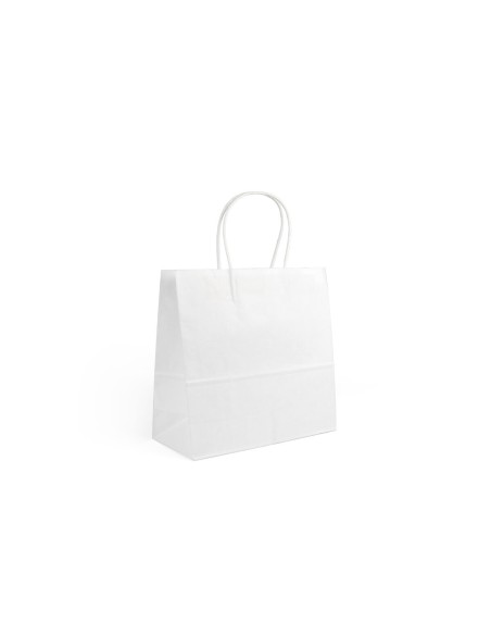 Sac en papier Algon Blanc 26 x 17 x 26 cm 3 Pièces (24 Unités)