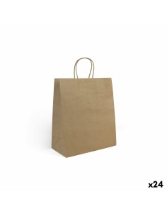 Sac en papier Algon Kraft 26 x 14 x 31 cm 3 Pièces (24 Unités)
