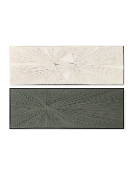 Cadre Home ESPRIT Vert Beige Moderne 153 x 4,5 x 53 cm (2 Unités)