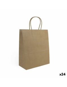 Sac en papier Algon Kraft 32 x 12 x 40 cm 3 Pièces (24 Unités)