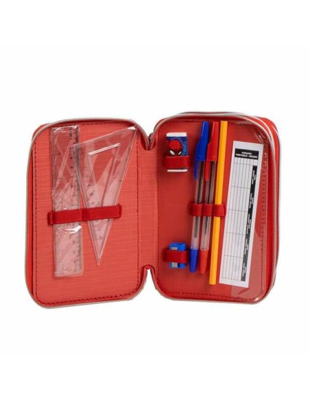 Pochette crayons Spider-Man Bleu 12,5 x 6,5 x 19,5 cm