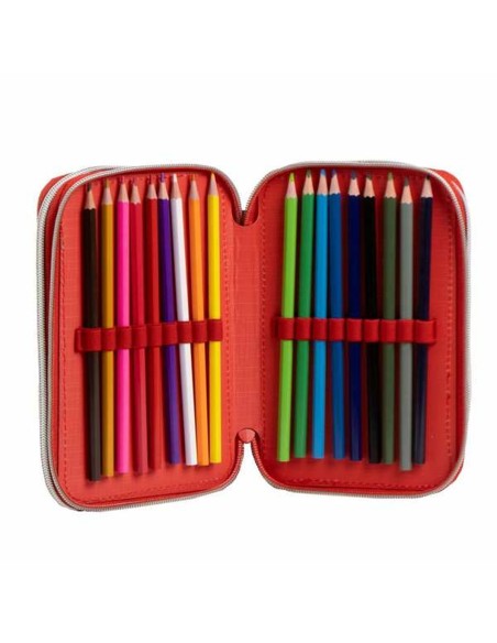 Pochette crayons Spider-Man Bleu 12,5 x 6,5 x 19,5 cm