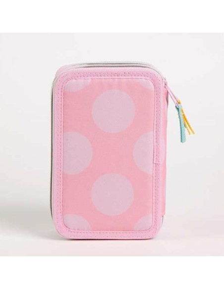 Pochette crayons Minnie Mouse Rose 12,5 x 6,5 x 19,5 cm