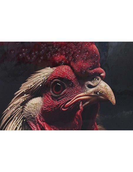 Cadre Home ESPRIT Noir Animal Loft Laqué 64 x 4,5 x 84 cm (4 Unités)