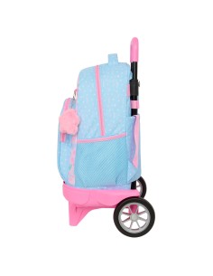 Cartable à roulettes BlackFit8 Smile Bleu Rose 33 x 45 x 22 cm 2