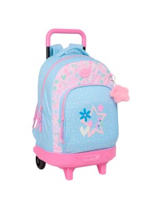 Cartable à roulettes BlackFit8 Smile Bleu Rose 33 x 45 x 22 cm