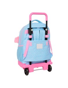 Cartable à roulettes BlackFit8 Smile Bleu Rose 33 x 45 x 22 cm 2