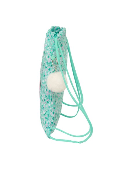 Sac à dos serré par des ficelles Safta Cuore Menthe 35 x 40 x 1 cm