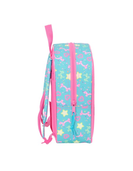 Sac à dos enfant Gabby's Dollhouse Confetti Rose Turquoise 22 x 27 x 10 cm