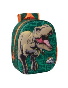 Sac à dos enfant Jurassic World Vert foncé 27 x 33 x 10 cm 3D