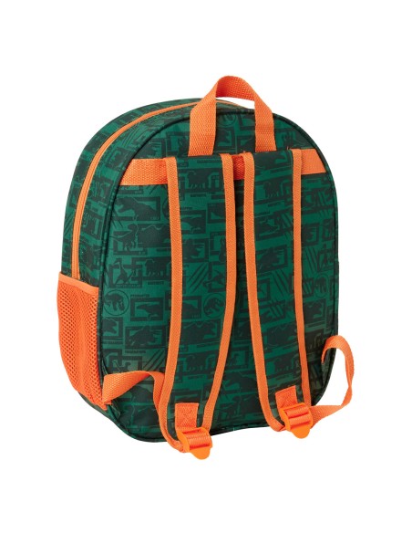 Sac à dos enfant Jurassic World Vert foncé 27 x 33 x 10 cm 3D