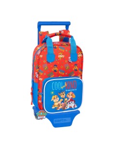 Cartable à roulettes The Paw Patrol Cool Bleu Rouge 20 x 28 x 8 cm