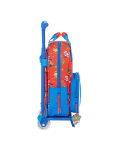 Cartable à roulettes The Paw Patrol Cool Bleu Rouge 20 x 28 x 8 cm 2