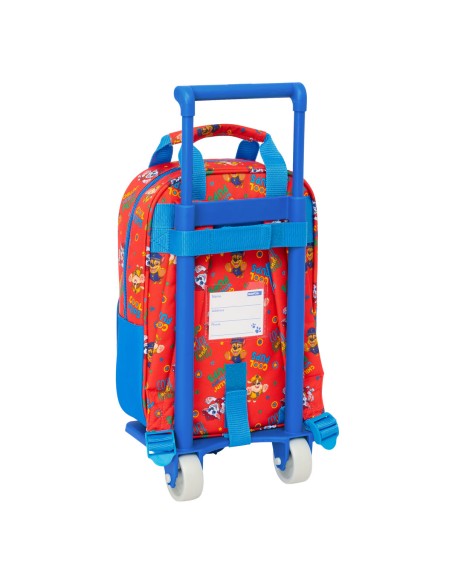 Cartable à roulettes The Paw Patrol Cool Bleu Rouge 20 x 28 x 8 cm