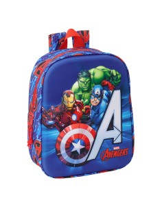 Sac à dos enfant The Avengers Rouge Bleu foncé 22 x 27 x 10 cm 3D