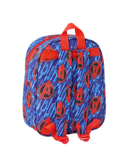 Sac à dos enfant The Avengers Rouge Bleu foncé 22 x 27 x 10 cm 3D