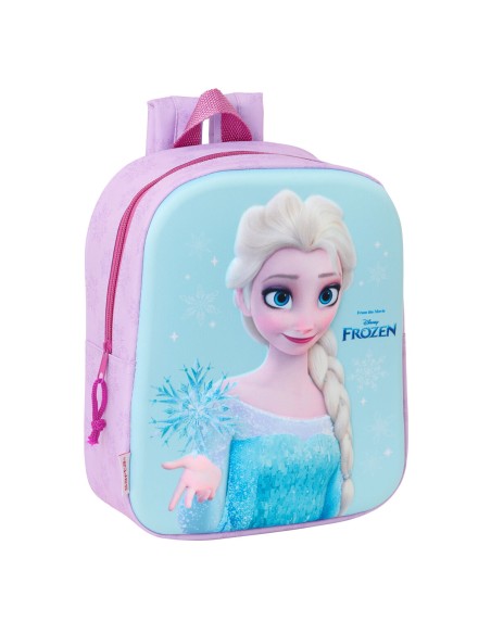 Sac à dos enfant Frozen Rose Bleu ciel 22 x 27 x 10 cm 3D