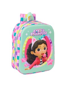 Sac à dos enfant Gabby's Dollhouse Multicouleur 22 x 27 x 10 cm 3D