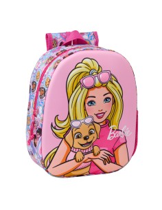 Sac à dos enfant Barbie Rose 27 x 33 x 10 cm 3D