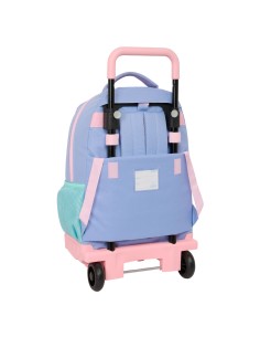 Cartable à roulettes Munich Mellow Bleu Rose Bleu ciel 33 x 45 x 22 cm 2