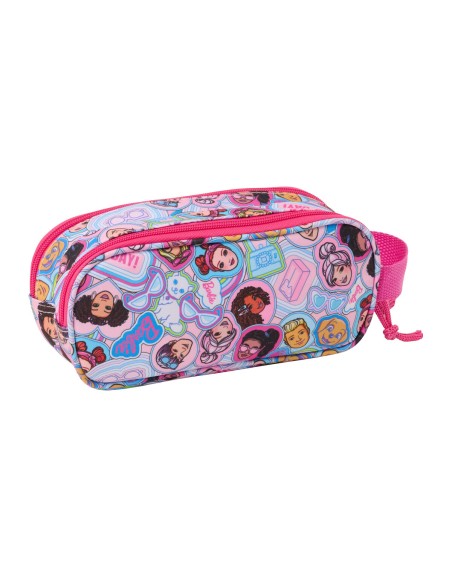 Trousse Fourre-Tout Double Barbie Rose 21 x 8 x 6 cm 3D