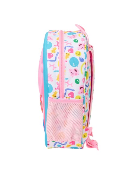 Sac à dos enfant Peppa Pig Bleu Blanc Rose 27 x 33 x 10 cm 3D